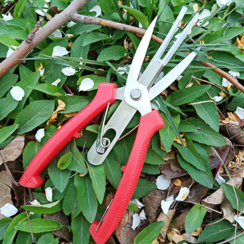 1/2/5PCS Agriculture Thinning Scissors Διπλής θυρίδας Ψαλίδι αραίωσης φρούτων και λουλουδιών Εργαλεία κλαδέματος πολλαπλών χρήσεων για κλάδεμα οπωροφόρων δέντρων