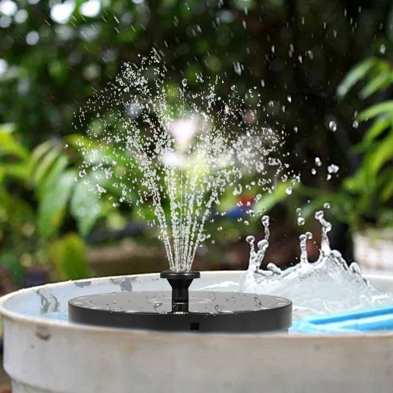 7V 3,5W solárna fontána s čerpadlom, nádherná LED fontána, bazény, plávajúca lítiová batéria, fontána, záhradný trávnik, dekorácia