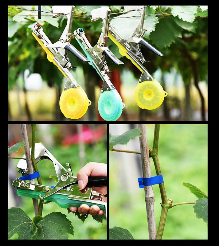 Augalų sodas Tapetools Segtuvai Nagų segtuvai Gėlių Daržovių Surišimo Šakų Mašina Vynuogių vynmedžių segiklis Rišimo įtaisas Pririštas rotangas
