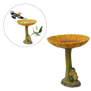 Lawn Garden Bird Bath άγαλμα αντίκες αυλή Σιντριβάνια Crafts Yard Birdfeeder Γλυπτά κινουμένων σχεδίων Αυλή Τοπίο Στολίδι