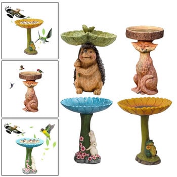 Lawn Garden Bird Bath άγαλμα αντίκες αυλή Σιντριβάνια Crafts Yard Birdfeeder Γλυπτά κινουμένων σχεδίων Αυλή Τοπίο Στολίδι