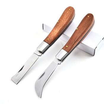 Сгъваем нож за присаждане Градински нож за подрязване Инструменти Подрязване на бонсай Подрязване Ръчно рязане Градинско подрязване Нож за разсад Дърво
