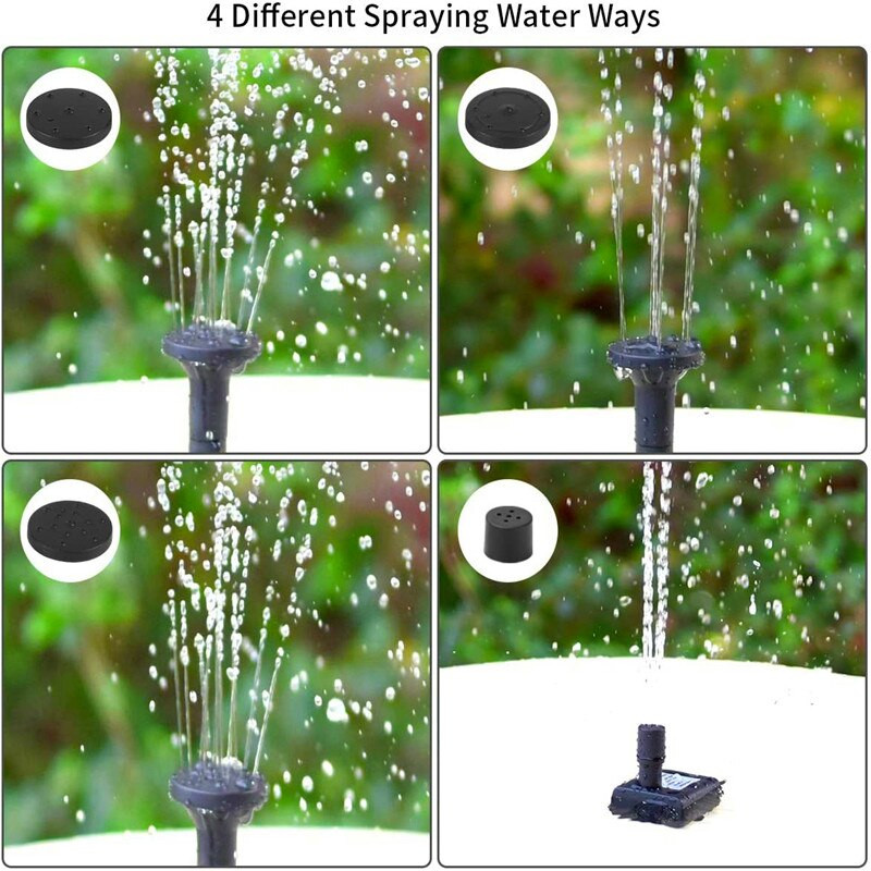 Solar Fountain Water Pump Solar Garden Pond Fountain Waterfall Outdoor Bird Bath Water Landscape Fountain Gardern Decoration