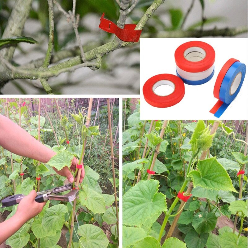 Páska Stretch Tapetool Tapener Bind Remíza Nástroj na viazanie vetiev Rastlina Záhrada Hrozno Paradajka Uhorka Paprika PVC Viazacia páska