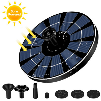 7V 3,5W saulės vandens fontano siurblys Puikus LED palapinės baseinai plaukiojantis ličio baterijos fontanas sodo vejos apdaila