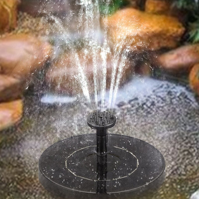Мини соларен воден фонтан Басейн Езерце Водопад Фонтан Декорация на градина Външна баня за птици Слънчев фонтан Плаваща вода