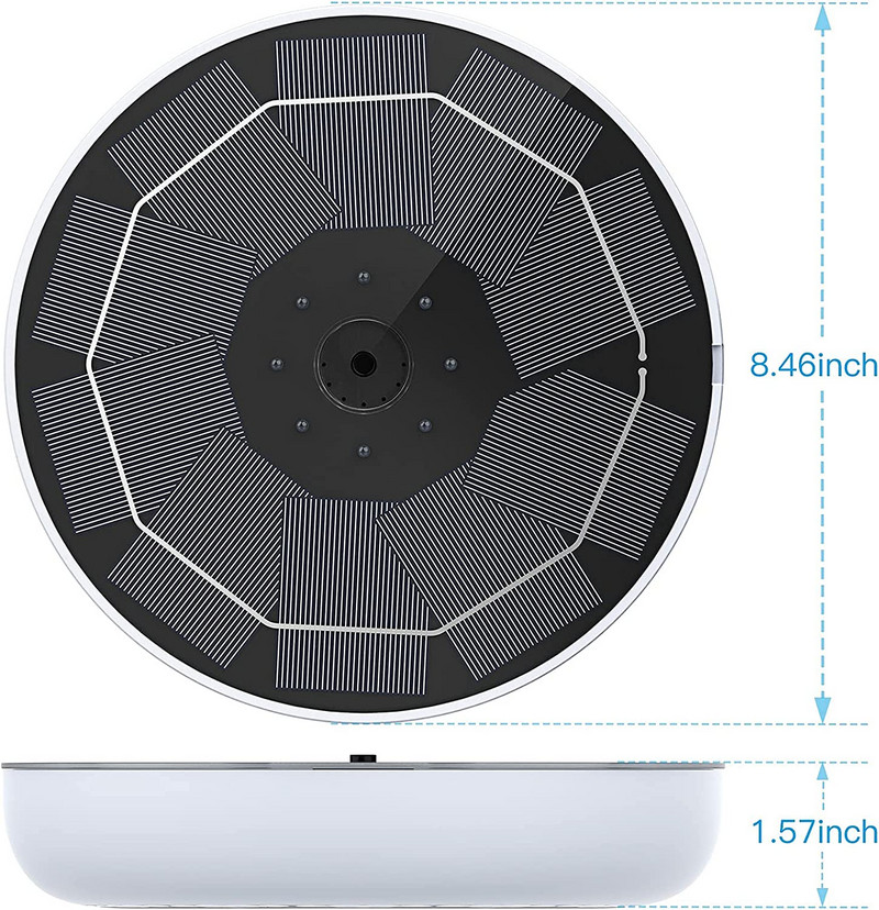 Solárne fontánové čerpadlo DIY rozprašovač fontána okrúhle plávajúce fontánové čerpadlo farebné LED svetlo záhradné vtáčie kúpeľ fontána svetlo
