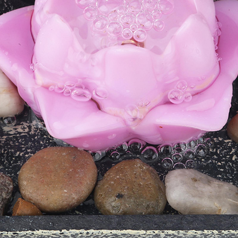 Stalinis fontanas Vandens teka Ornamentas su Led šviesa Dekoracija Papuošalai Amatai Kraštovaizdis Krioklys Scenos baseinas Namų dekoras