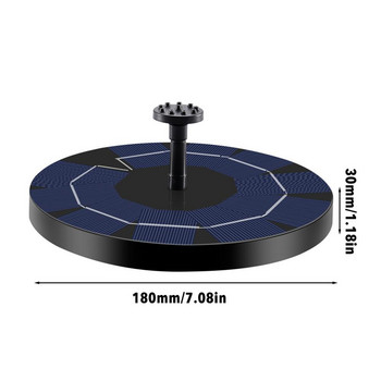 Външна слънчева фонтанна помпа за градински фонтан Плаващ слънчев воден фонтан Вътрешен слънчев панел Водна помпа за фонтан