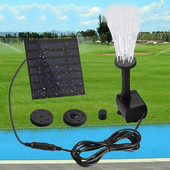 Saulės energija varomas paukščių vonios sodo tvenkinio fontanas Panardinamasis bešepetis vandens siurblys žuvų bako priedai