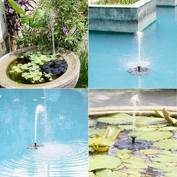 Εξωτερική Διακόσμηση Συντριβάνι Solar Solar Pump Free Standing 1,4W Bird Bath Fountain Pump for Garden Pond Pool