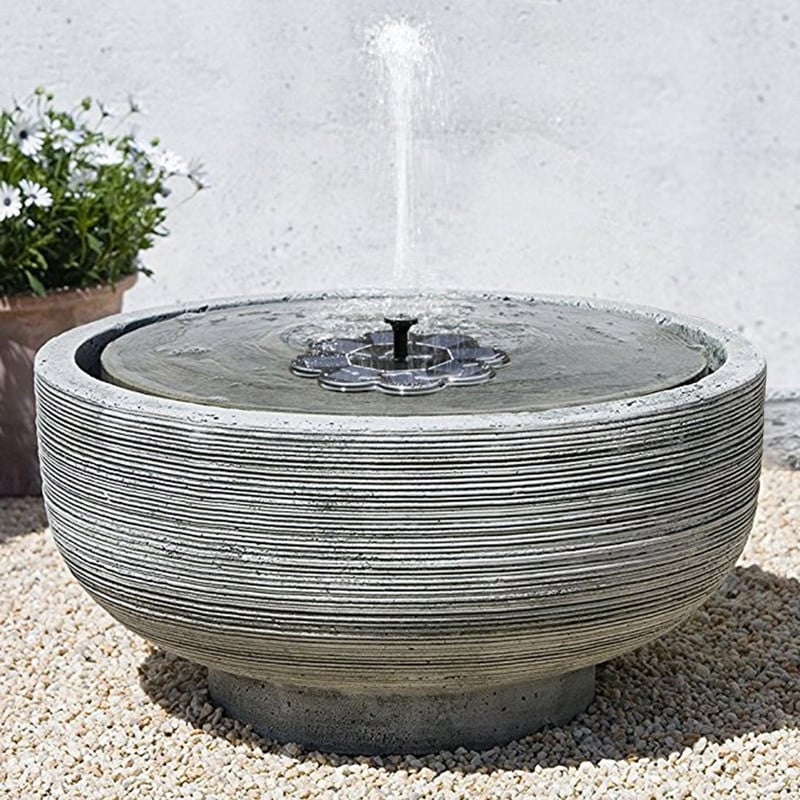 Kültéri dekorációs szökőkút napelemes szökőkút szivattyú szabadon álló 1,4 W madárfürdő szökőkút szivattyú kerti tó úszómedencéhez