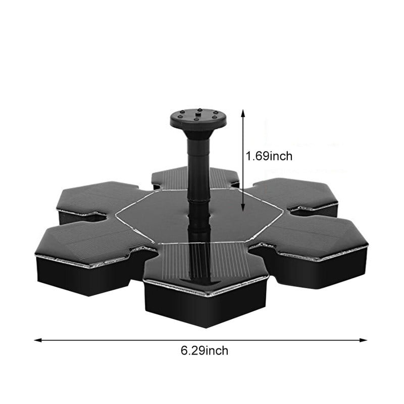 Kültéri dekorációs szökőkút napelemes szökőkút szivattyú szabadon álló 1,4 W madárfürdő szökőkút szivattyú kerti tó úszómedencéhez