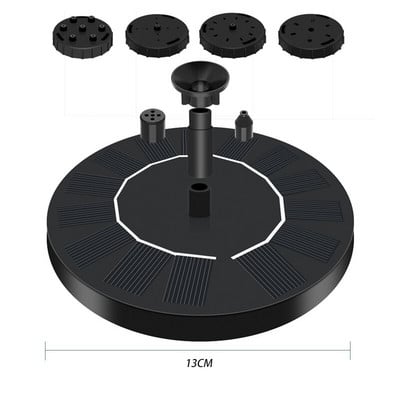 7V/3W plávajúca solárna fontána, záhradný vodopád, farebné LED svetlá, solárna fontána, čerpadlo, jazierko, vtáčia kúpeľňa, záhradná dekorácia
