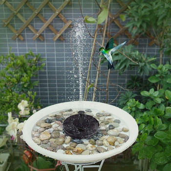 Слънчева/акумулаторна водна фонтанна помпа за градинска декорация, открит плувен басейн, слънчева енергия, езерце, водопад за баня за птици, аквариум