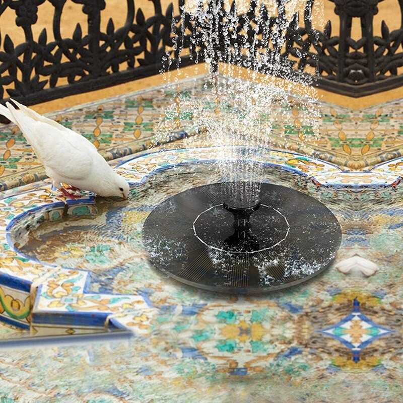 Solárne/batériové vodné čerpadlo s fontánou na dekoráciu záhrady, vonkajší bazén, slnečné jazierko, vodopád pre vtáčí kúpeľ, akvárium s rybami