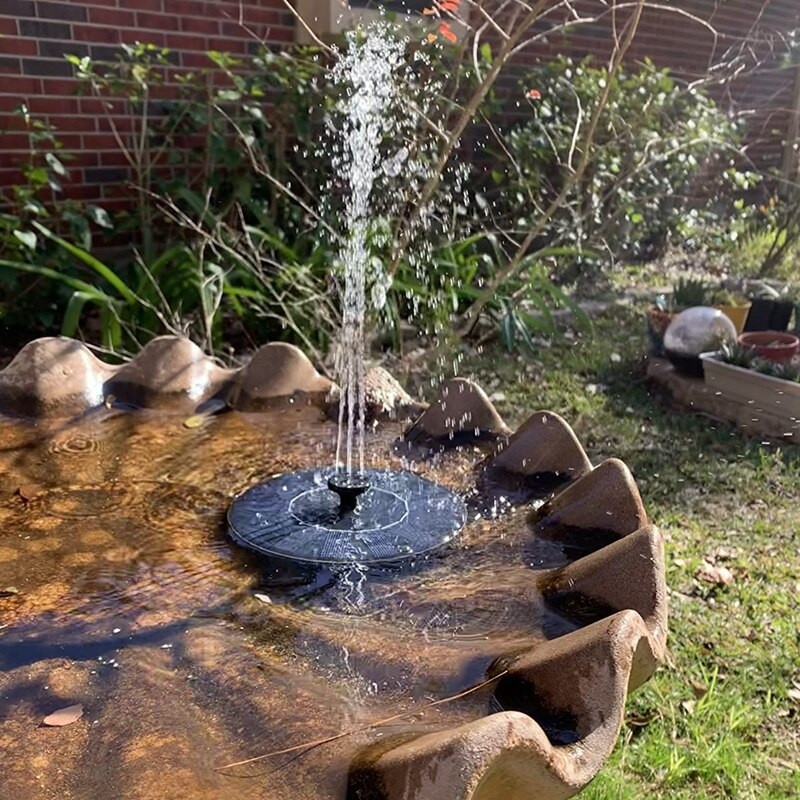 Saulės energija varomas fontanas vandens siurbimo puodeliai namams kiemas sodas baseinas tvenkinys paukščiai vonios vandens siurblys saulės fontano dekoras