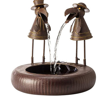 Творчески водни фонтани с уста на животни Вътрешен външен водопаден фонтан Настолен воден фонтан Фън Шуй Декорация на дома