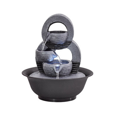 Fântâni decorative din rășină Fântâni de apă de interior Artizanat creativ Desktop Decor pentru acasă Figurine Fântână