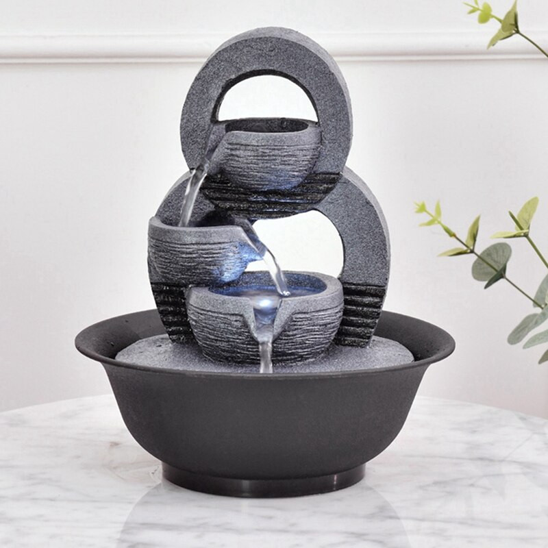Dervos dekoratyviniai fontanai vidaus vandens fontanai Creative Craft darbastalio namų dekoras Namų figūrėlės fontanas