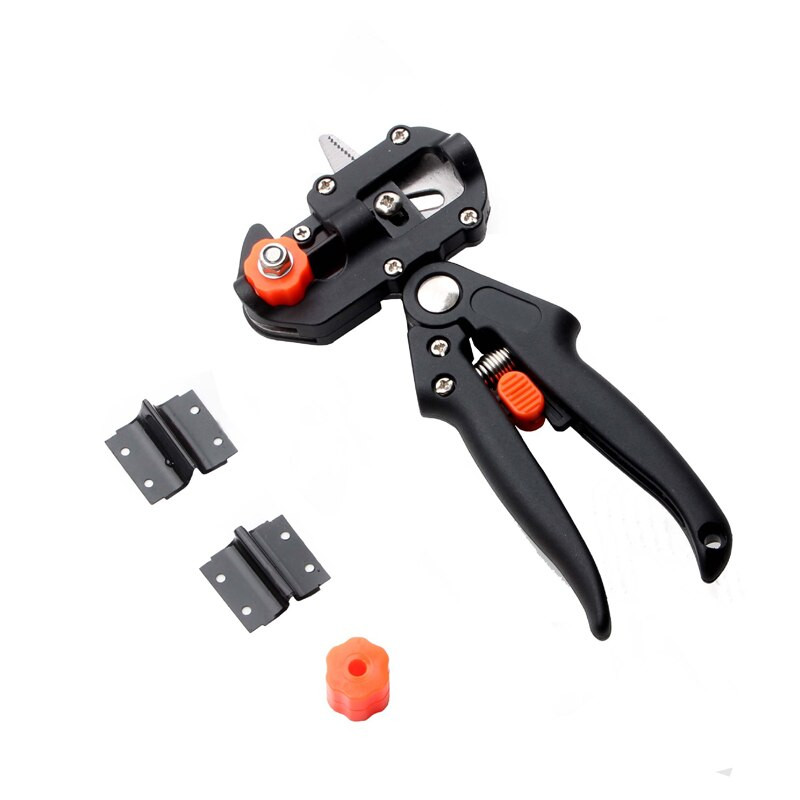 Sodo skiepijimo įrankių genėjimo žirklės ir skiepijimo juostos pjovimo įrankių rinkinys sodo augalų šakoms ir vaismedžiams