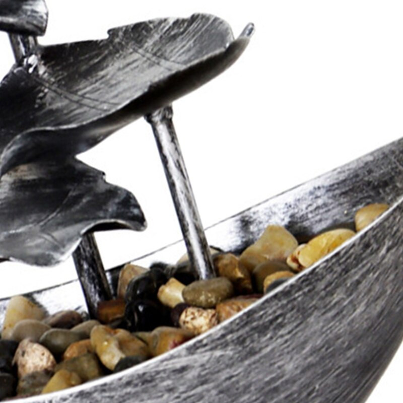 Relaxačná vnútorná vodopádová fontána Stolová vodná fontána LED svetlo pre dekoráciu stola v domácej kancelárii