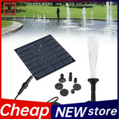 Saulės baterijos maitinamas vandens fontanas baseino tvenkinio sodo vandens purkštuvų purkštuvas su vandens siurbliu ir 3 purškimo galvutėmis akvariumo fontanu