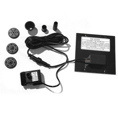 Saulės baterijos maitinamas vandens fontanas baseino tvenkinio sodo vandens purkštuvų purkštuvas su vandens siurbliu ir 3 purškimo galvutėmis akvariumo fontanu