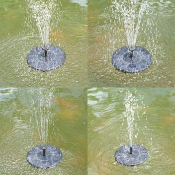 ΝΕΑ αντλία ηλιακής ενέργειας, Σιντριβάνι μπάνιου πουλιών Πλωτή λίμνη Νερό Διακόσμηση κήπου Σιντριβάνι Πλωτή λίμνη νερού για Σιντριβάνι διακόσμησης κήπου
