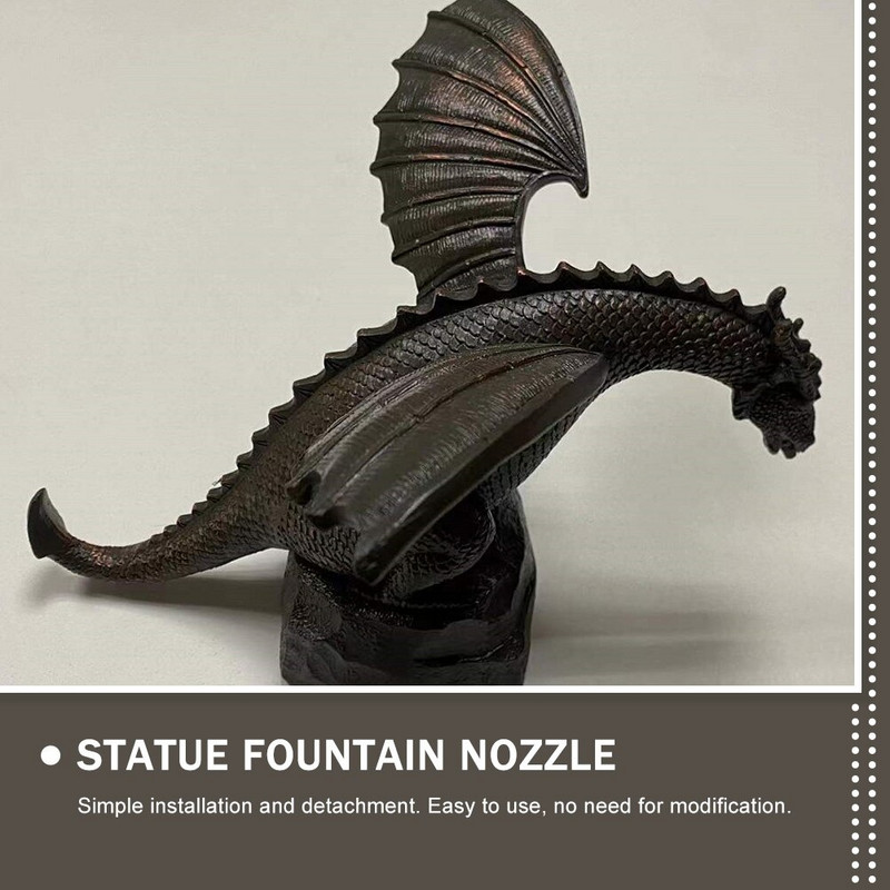 Výmena hlavice postrekovača fontány s modelovaním draka