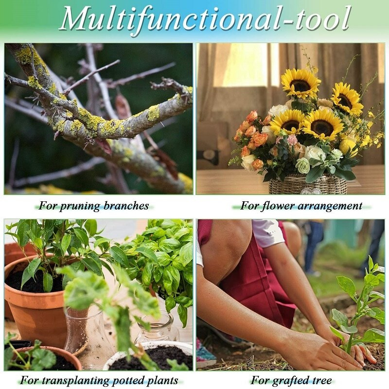 Oltó metszés Kert Összecsukható oltóvágó metszés Palánta fa Olló Vágóeszköz Metsző szerszámok Kerti kéziszerszám forró