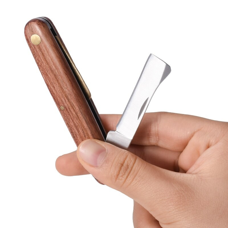 Oltó metszés Kert Összecsukható oltóvágó metszés Palánta fa Olló Vágóeszköz Metsző szerszámok Kerti kéziszerszám forró