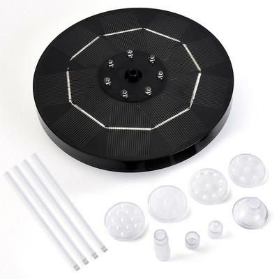 Mini saulės vandens fontanas baseinas krioklys fontanas sodo dekoras lauko paukščių vonia saulės energija varomas plūduriuojantis vandens kiemas