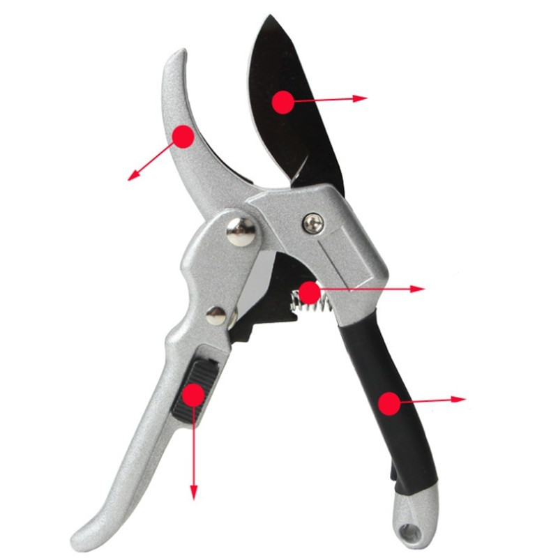 Genėjimo žirklės Didelės anglies plieno vaismedžių genėjimo žirklės Sodo genėjimas Aštrus patvarus peilis Žirklės Žirklės skiepijimo peilis