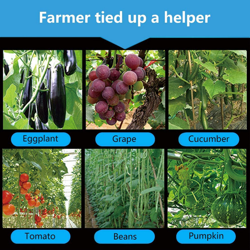 Páskovací stroj na rastliny, záhradný nástroj na páskovanie rastlín, zeleninový, hroznový, paradajkový páskovací stroj s modrou páskou