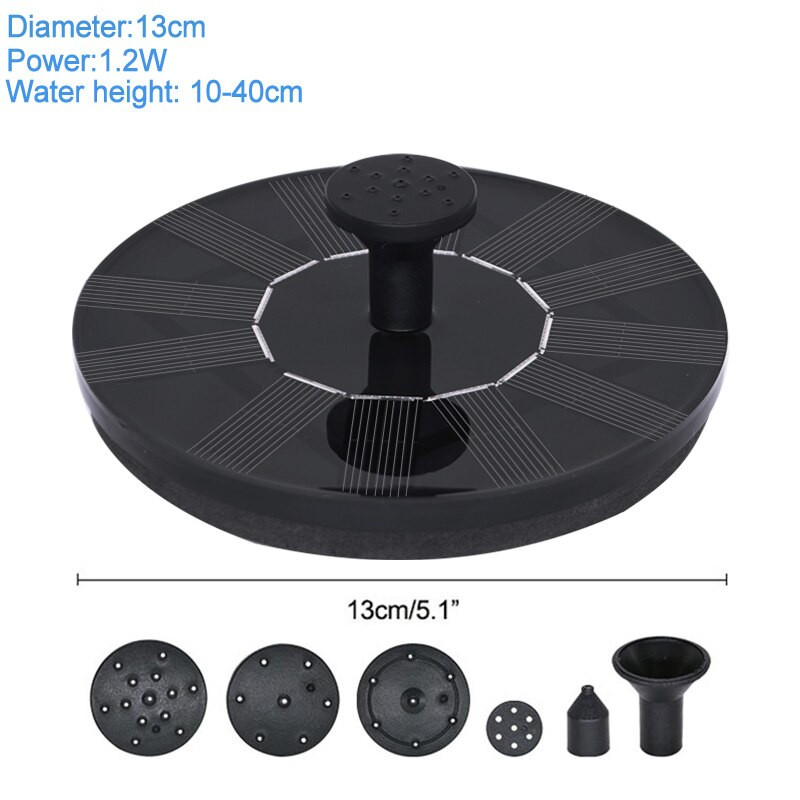Kūrybingas sprogimas mini saulės fontanas lauko plūduriuojantis baseinas tvenkinys fontanas sodo dekoravimas paukščių vonia vandens siurblys fontanas