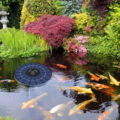 Pompă de aer solară plutitoare Cascada de grădină Fântână Piscina Iaz Baie de păsări Panou solar Fântână alimentată Pompă de aerisire solară