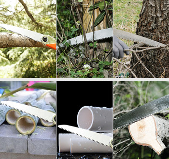 Градинарство Инструменти за присаждане Градински трион Ножици Ножици Сгъваем трион за дърво Къмпинг Сух трион за подрязване на дърво с твърди зъби