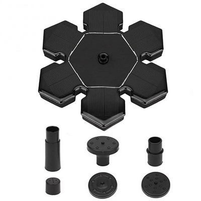 Plávajúca solárna fontána, letná záhrada, vodopád, fontána, bazén, jazierko, vtáčia kúpeľ, solárny panel, fontána, vodné čerpadlo, dekorácia na terasu