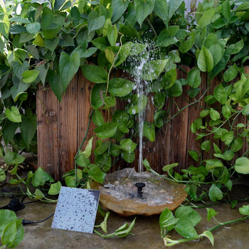 Πλωτό Ηλιακό Σιντριβάνι Καταρράκτης Σιντριβάνι Πισίνα Εξωτερική Μπανιέρα Πουλιών Ηλιακό πάνελ με τροφοδοσία Σιντριβάνι Αντλία νερού Διακόσμηση κήπου