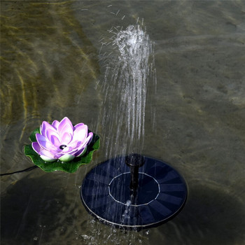 Мини соларен воден фонтан Басейн Езерце Водопад Фонтан Декорация на градина Външна баня за птици Слънчев фонтан Плаваща вода