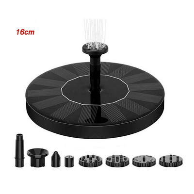 Mini saulės vandens fontanas Baseinas Tvenkinys Krioklys Fontanas Sodo apdaila Lauko paukščių vonia Saulės energija varomas fontanas Plaukiojantis vanduo