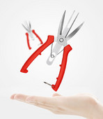 Naujos vaismedžių žirklės Dvigubos citrusinių vaisių žirklės iš nerūdijančio plieno kaltinės šakės Daugiafunkciai buitiniai sodo genėjimo įrankiai