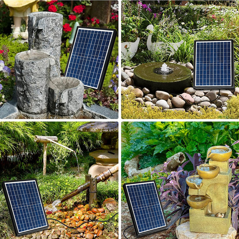 Solárne fontánové čerpadlo Solárne vodné čerpadlo 10W solárne fontánové čerpadlo DIY vodné prvky pre vtáčí kúpeľ jazierko bazén