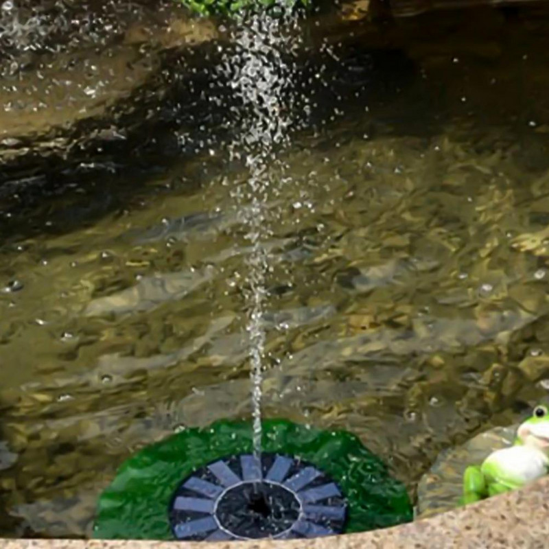 Saulės fontano siurblys Lotoso formos vandeniui atsparus saulės kolektorių vandens siurblys paukščių vonia tvenkiniui baseino sodo dekoravimui fontaine solaire