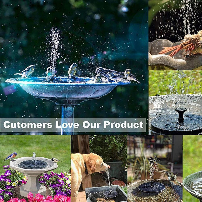Mini solárna fontána, bazén, vodopád, fontána, záhrada, plávajúca solárna fontána, nádvorie, vodná dekorácia, kúpeľ, vonkajšia Bir P4R2