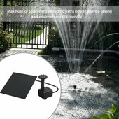 Solar Fountain Home Powered Water Συντριβάνι Πισίνα Pond Garden Waterfall Sprinkler Sprayer Decorations Πηγή νερού 1,2W