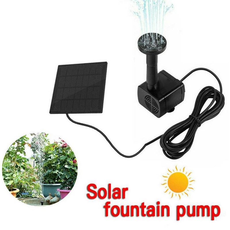 Solar Fountain Home Powered Water Συντριβάνι Πισίνα Pond Garden Waterfall Sprinkler Sprayer Decorations Πηγή νερού 1,2W