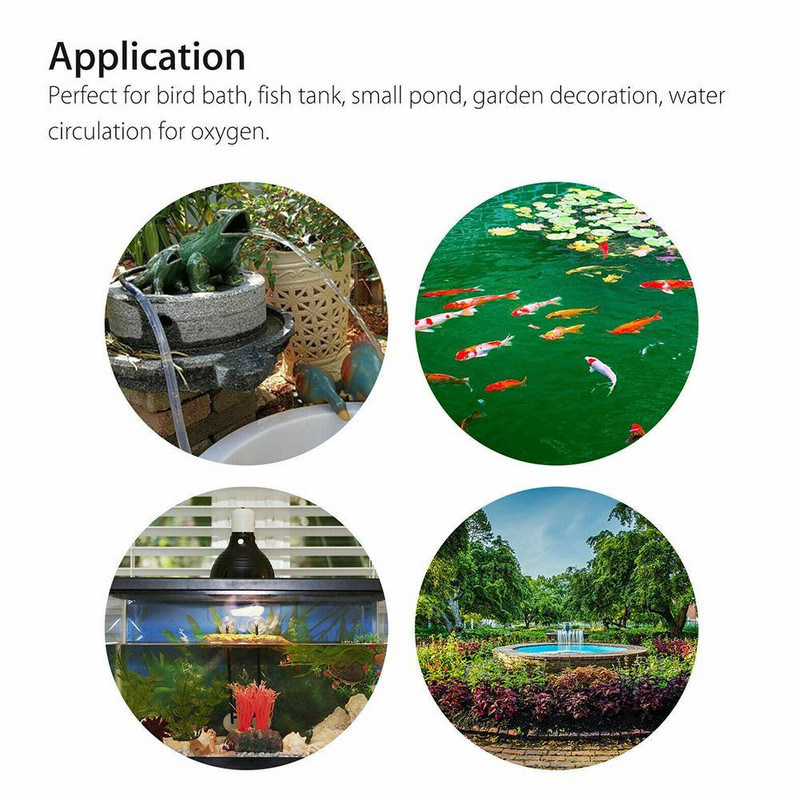 Solar Fountain Home Powered Water Συντριβάνι Πισίνα Pond Garden Waterfall Sprinkler Sprayer Decorations Πηγή νερού 1,2W