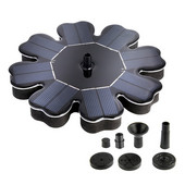 Gėlės formos saulės energija varomas fontanas Sodas Baseinas Tvenkinys Saulės skydas Plaukiojantis fontanas Sodo apdaila Vandens fontanas Drop Shippin